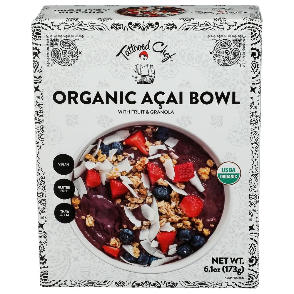 Tattooed Chef Organic Acai Bowl, 6.1 Ounce -- 6 Per Case