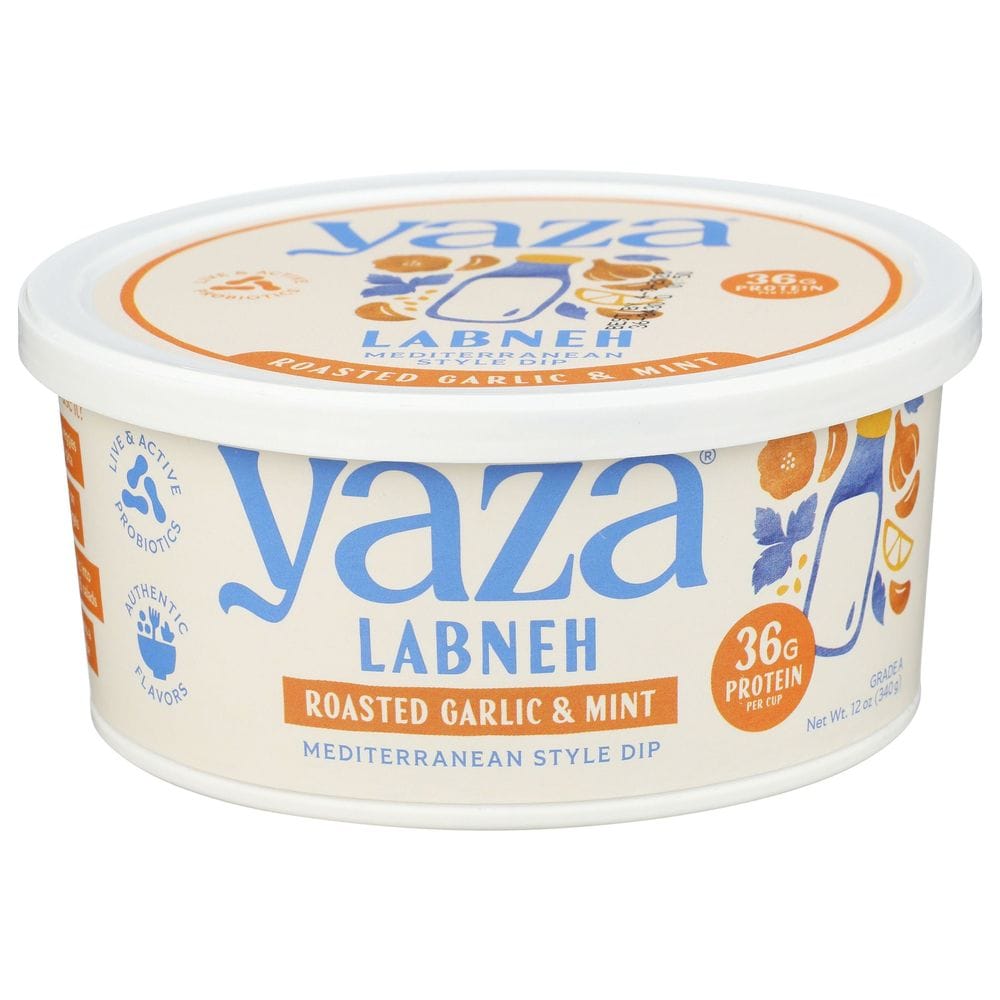 Yaza Labneh Roasted Garlic And Mint Mediterranean Style Dip, 12 Ounce -- 6 Per Case
