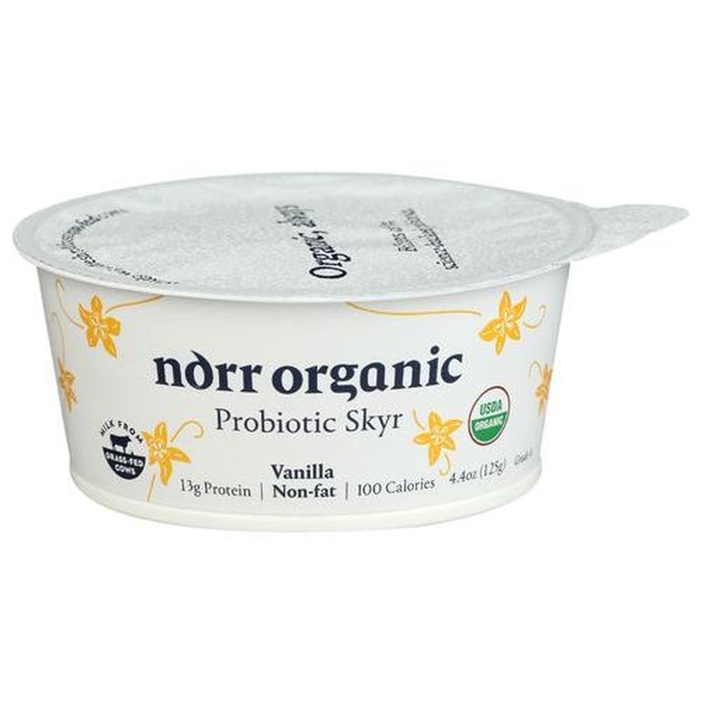 Norr Organic Vanilla Probiotic Skyr Yogurt, 4.4 Ounce -- 12 Per Case