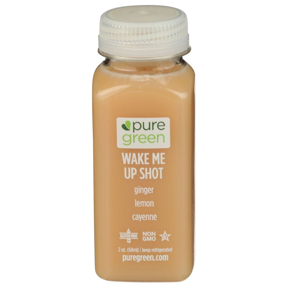 Pure Green Wake Me Up Energy Shot, 2 Fluid Ounce -- 12 Per Case
