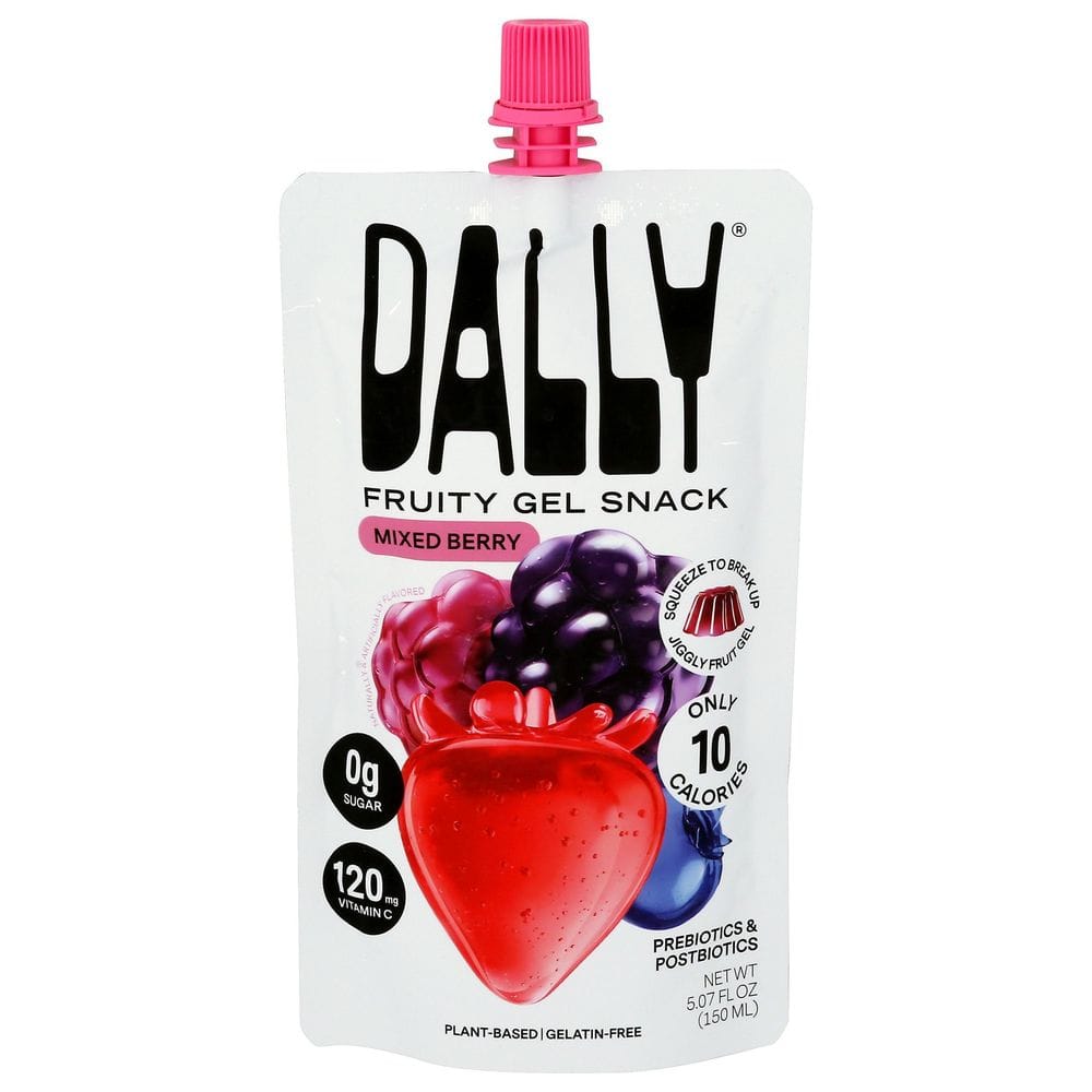 Dally Mixed Berry Fruity Gel Snack, 5.07 Fluid Ounce -- 10 Per Case