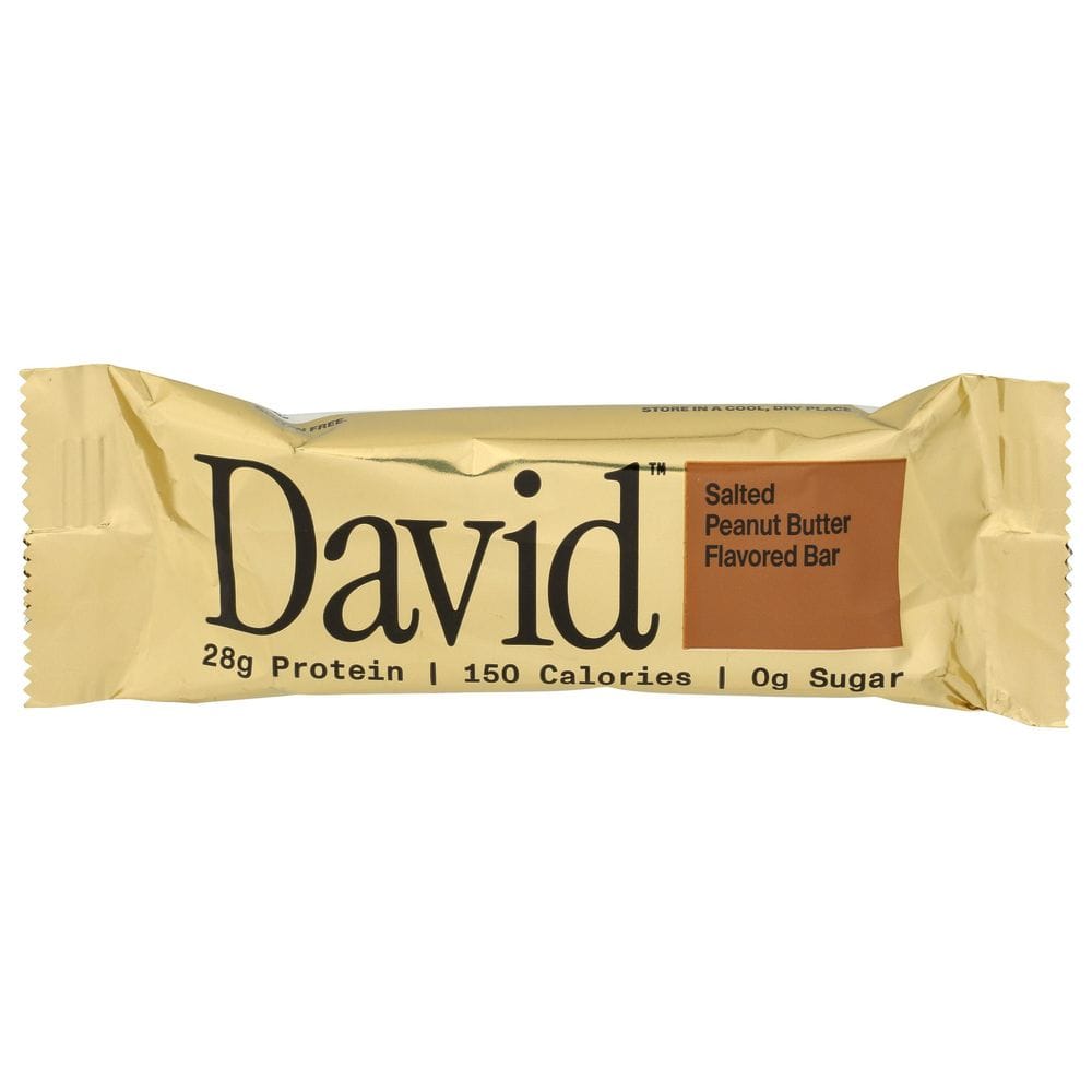 David Salted Peanut Butter Protein Bar, 2.19 Ounce -- 12 Per Case