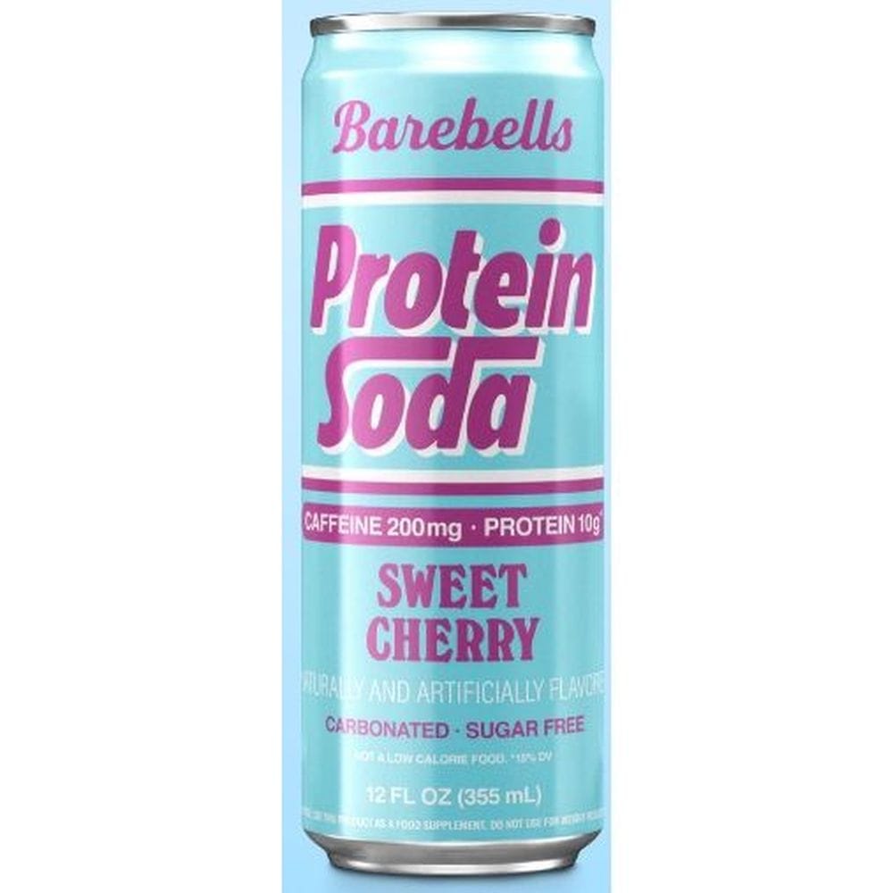Barebells Sweet Cherry Protein Soda, 12 Fluid Ounce -- 12 Per Case