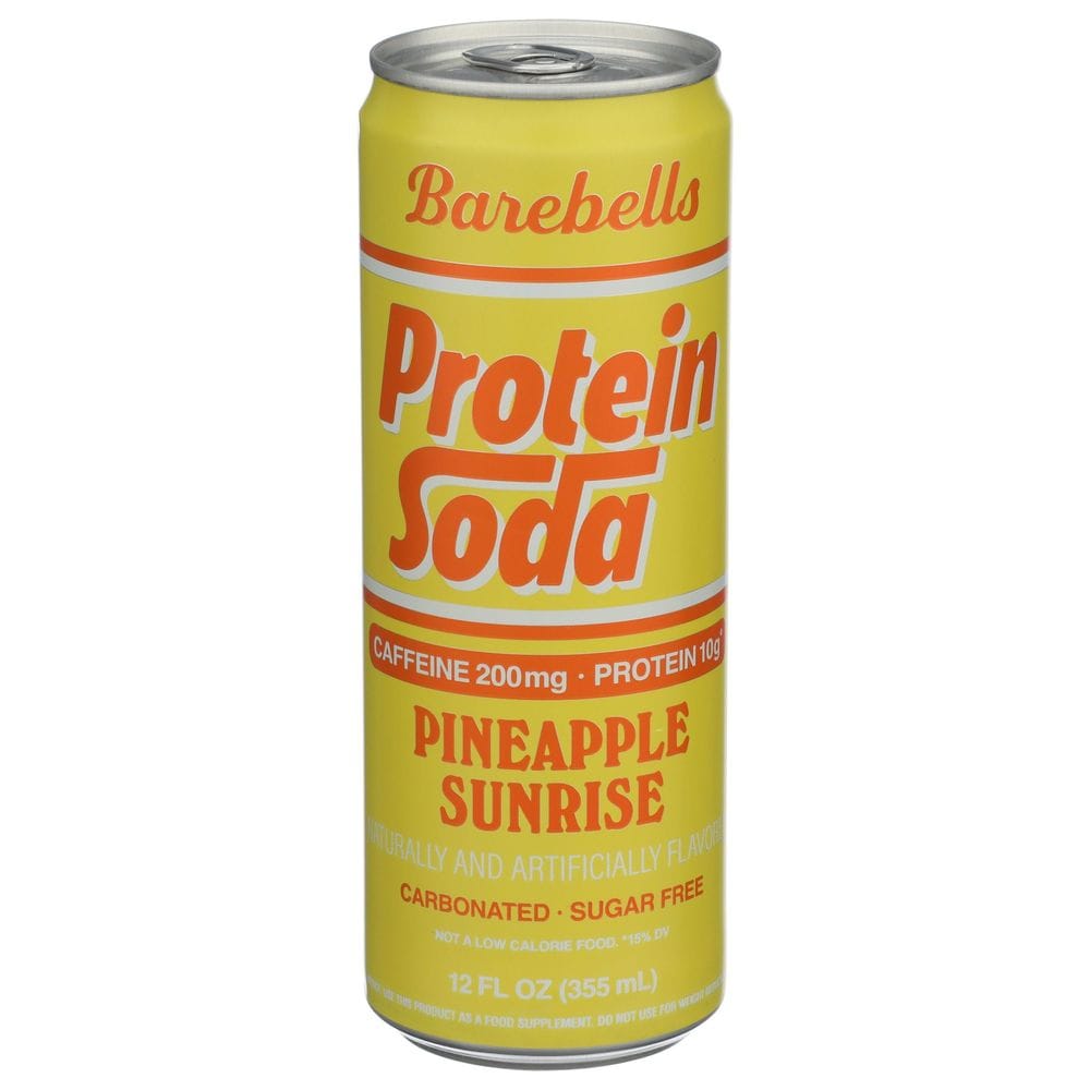 Barebells Pineapple Sunrise Protein Soda, 12 Fluid Ounce -- 12 Per Case