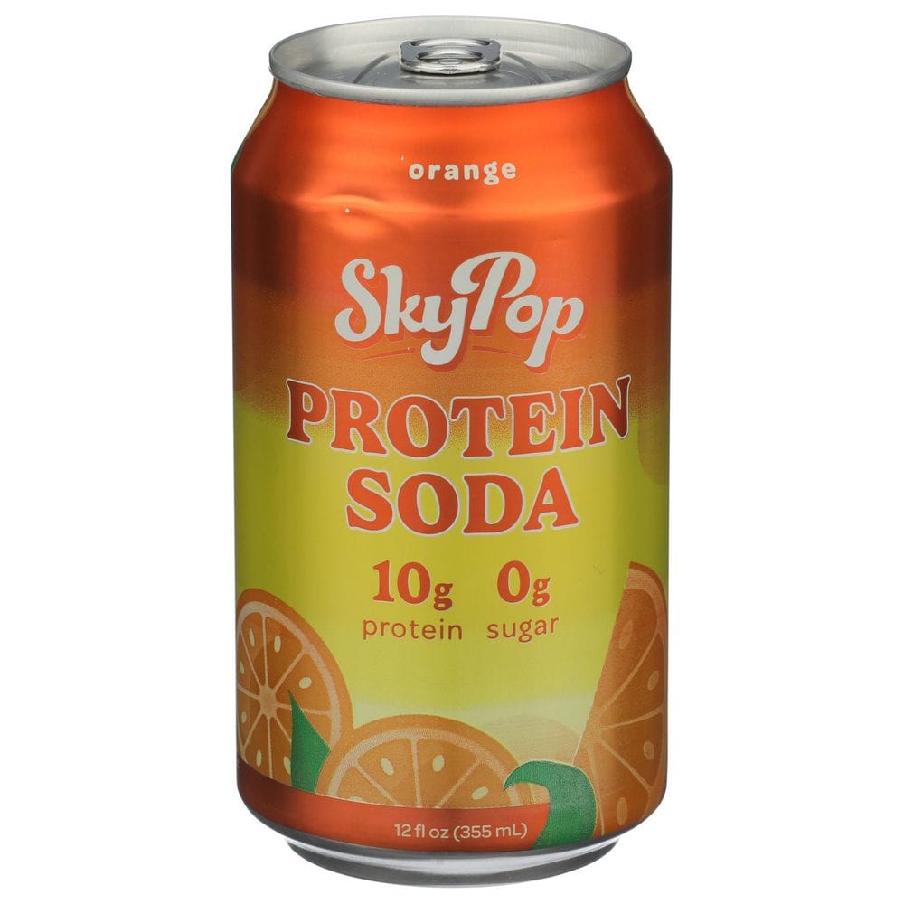 Skypop Orange Protein Soda, 12 Fluid Ounce -- 12 Per Case