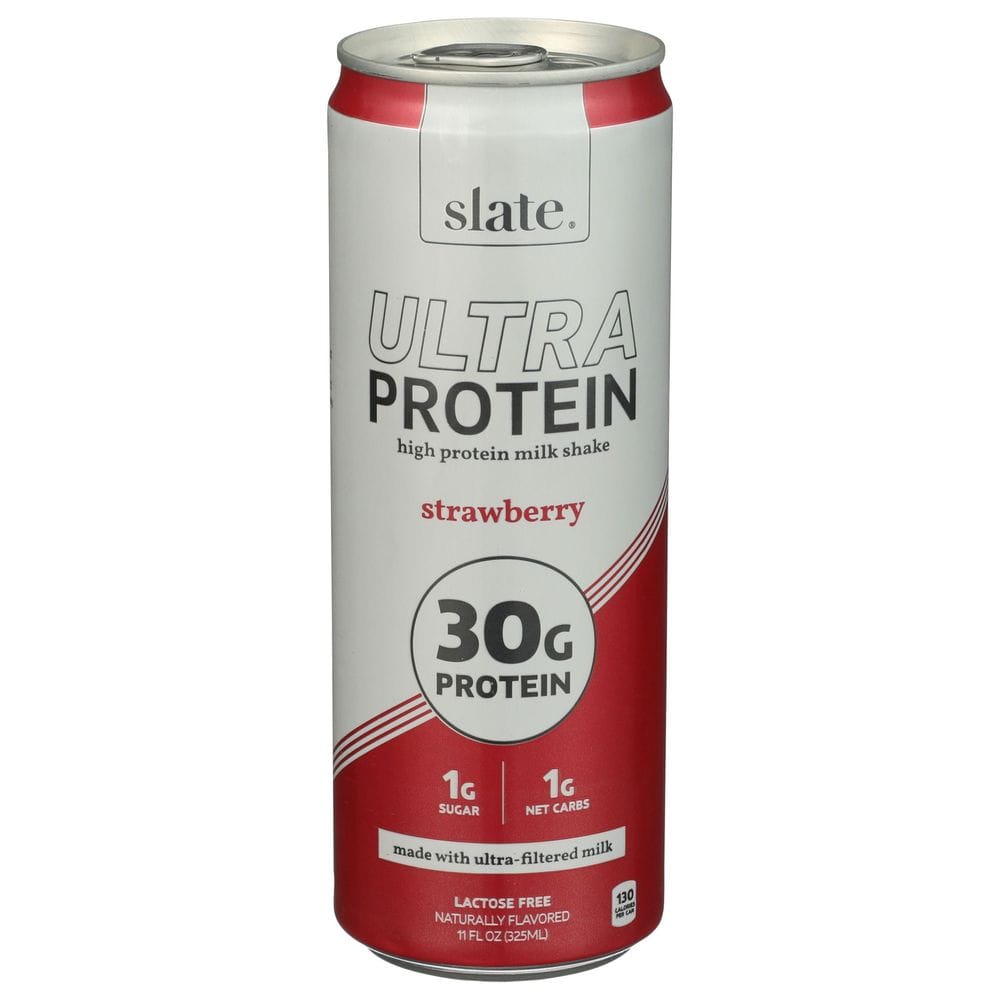 Slate Strawberry Ultra High Protein Milk Shake, 11 Fluid Ounce -- 12 Per Case