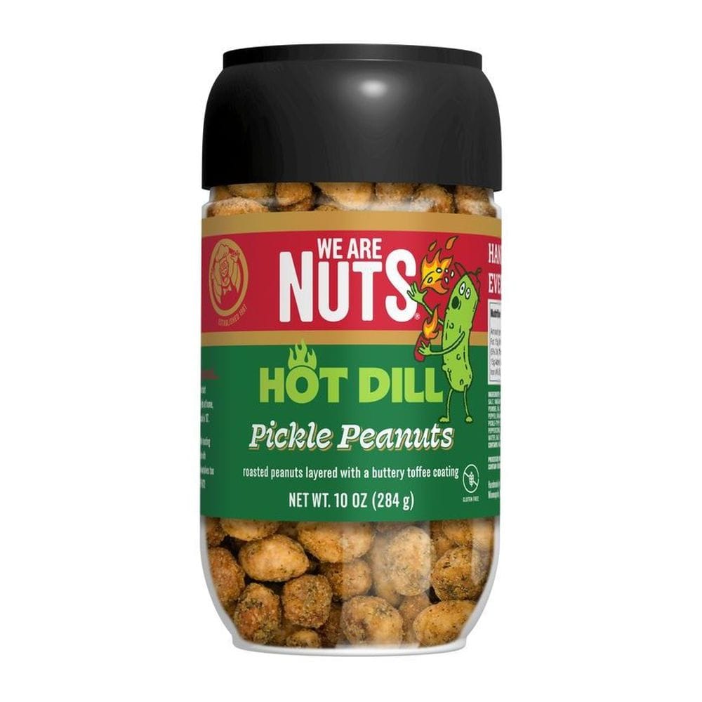 We Are Nuts Hot Dill Pickle Peanuts, 10 Ounce -- 12 Per Case