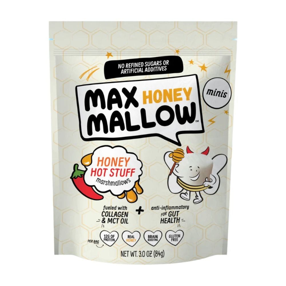Max Mallow Honey Hot Stuff Mini Marshmallows, 3.4 Ounce -- 6 Per Case