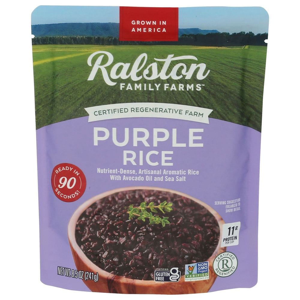 Ralston Family Farms 90 Seconds Purple Rice, 8.5 Ounce -- 6 Per Case