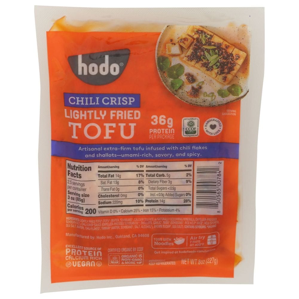Hodo Chili Crisp Lightly Fried Tofu, 8 Ounce -- 6 Per Case