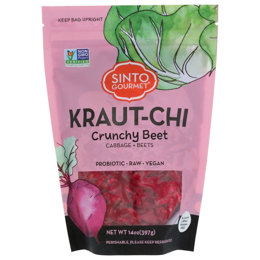 Sinto Gourmet Kraut-chi - Crunchy Beet, 14 Ounce -- 6 Per Case