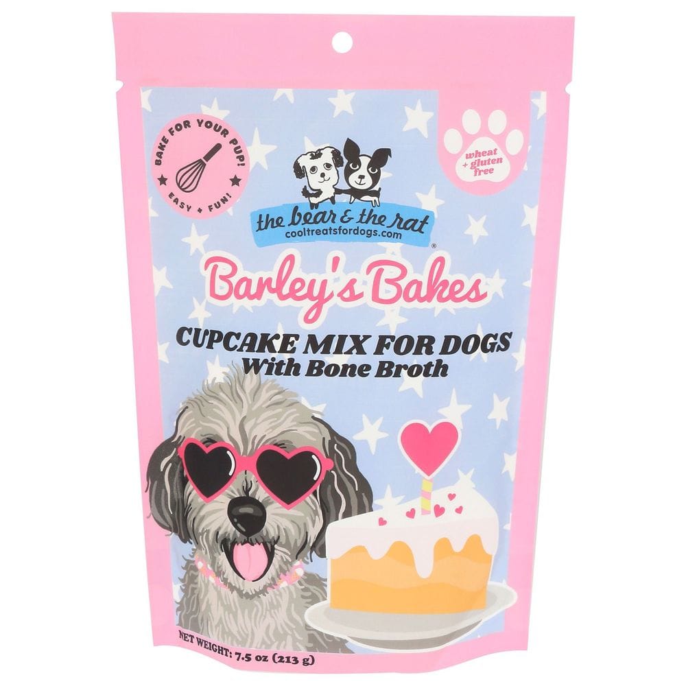 The Bear & The Rat Barley's Bakes Bone Broth Cupcake Mix For Dogs, 7.5 Ounce -- 12 Per Case