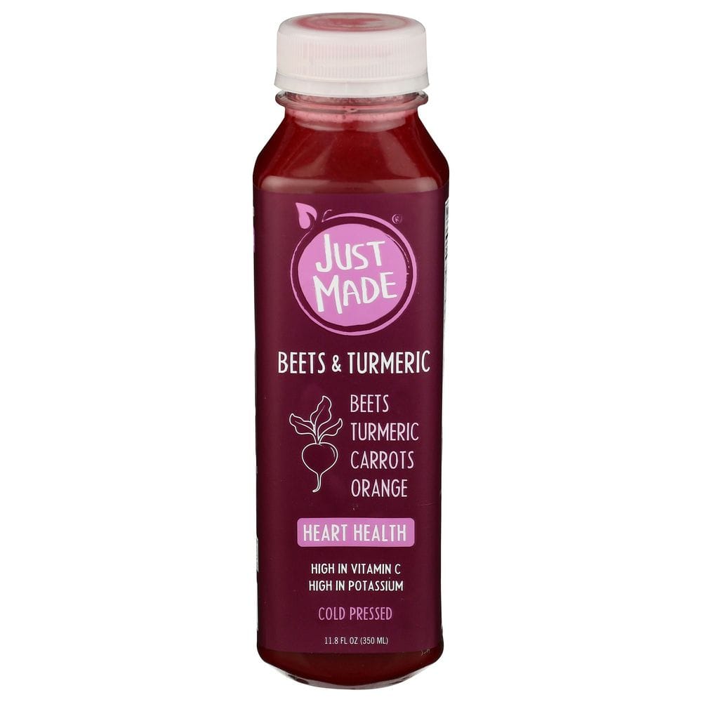 Just Made Heart Health Beets And Turmeric Cold-pressed Juice, 11.8 Fluid Ounce -- 8 Per Case