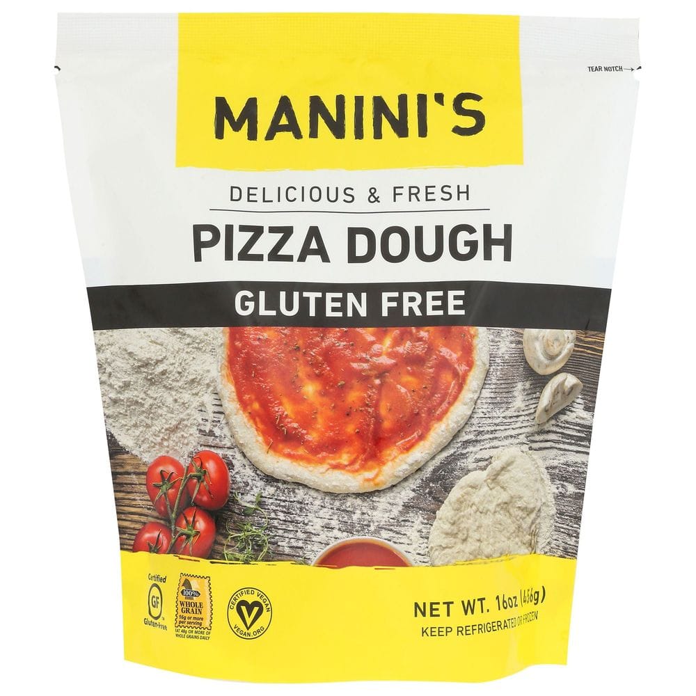 Manini's Gluten Free Pizza Dough, 16 Ounce -- 12 Per Case