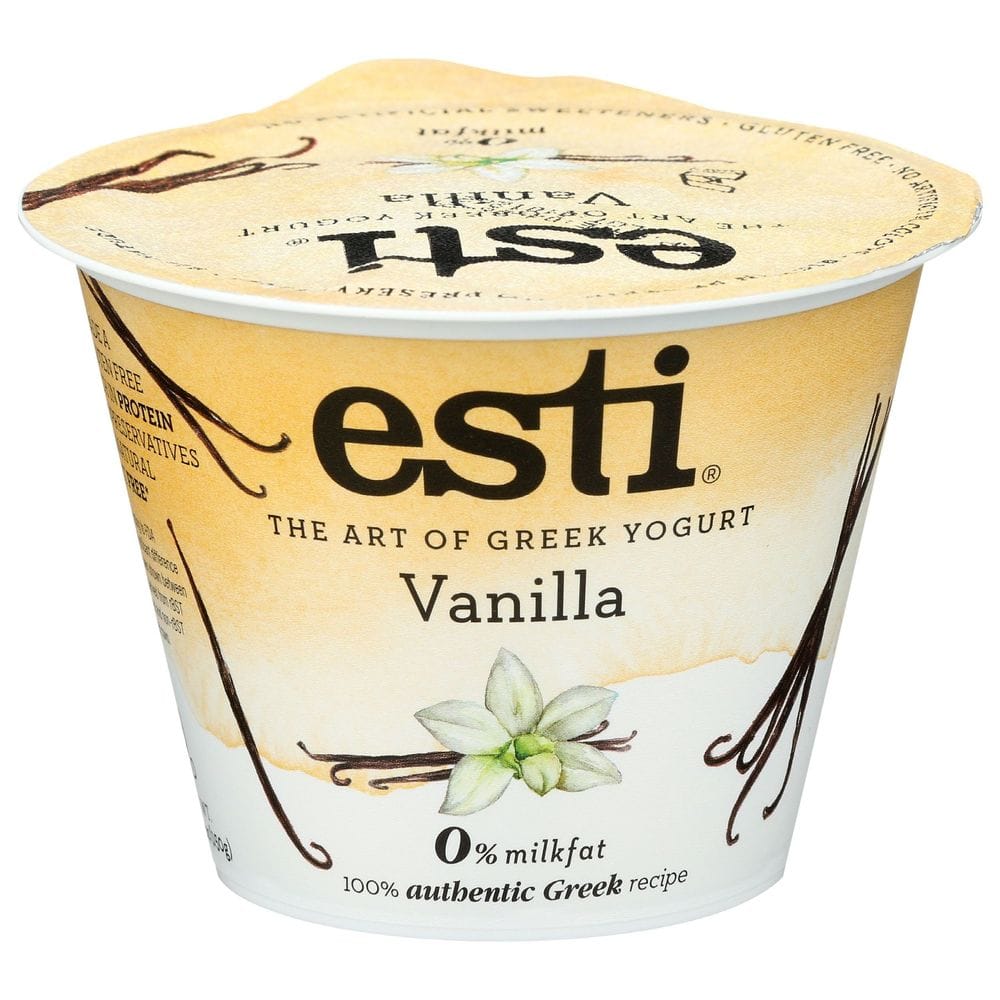 Esti Vanilla Greek Yogurt, 5.3 Fluid Ounce -- 12 Per Case