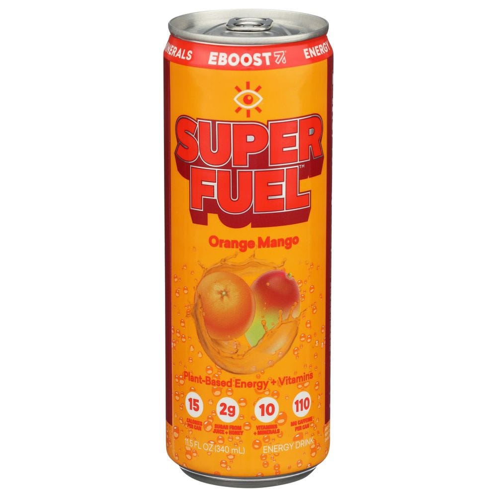 Eboost Super Fuel Orange Mango Energy Drink, 12 Ounce -- 12 Per Case