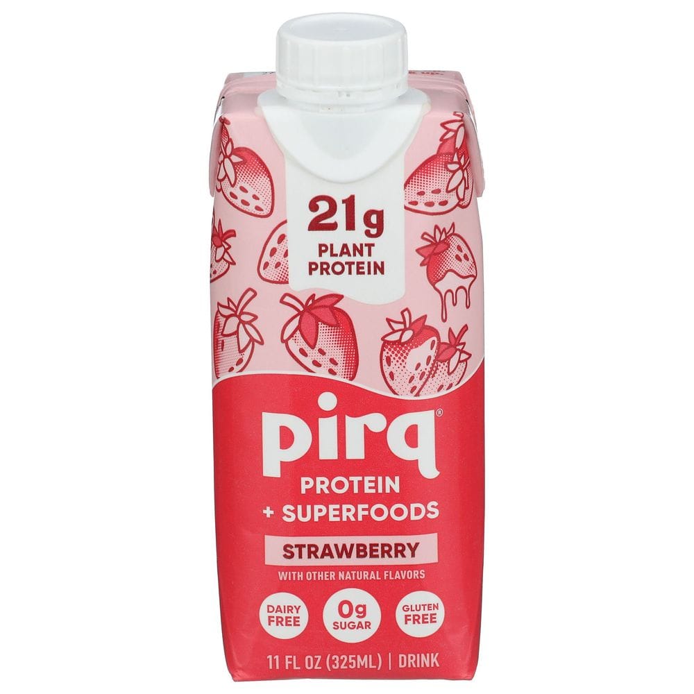 Pirq Strawberry Plant-based Protein Shake, 44 Fluid Ounce -- 3 Per Case