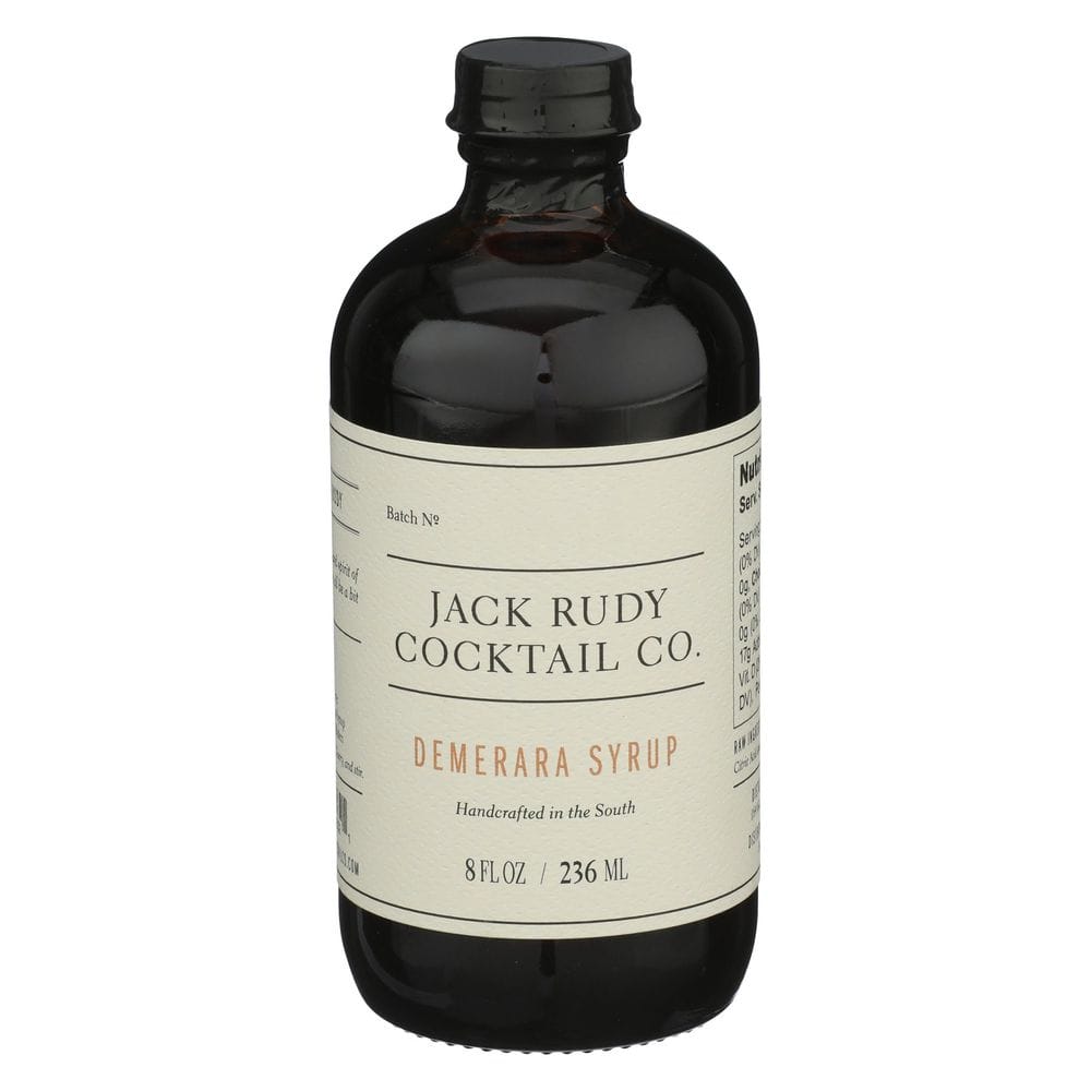 Jack Rudy Cocktail Demerara Syrup, 8 Fluid Ounce -- 12 Per Case