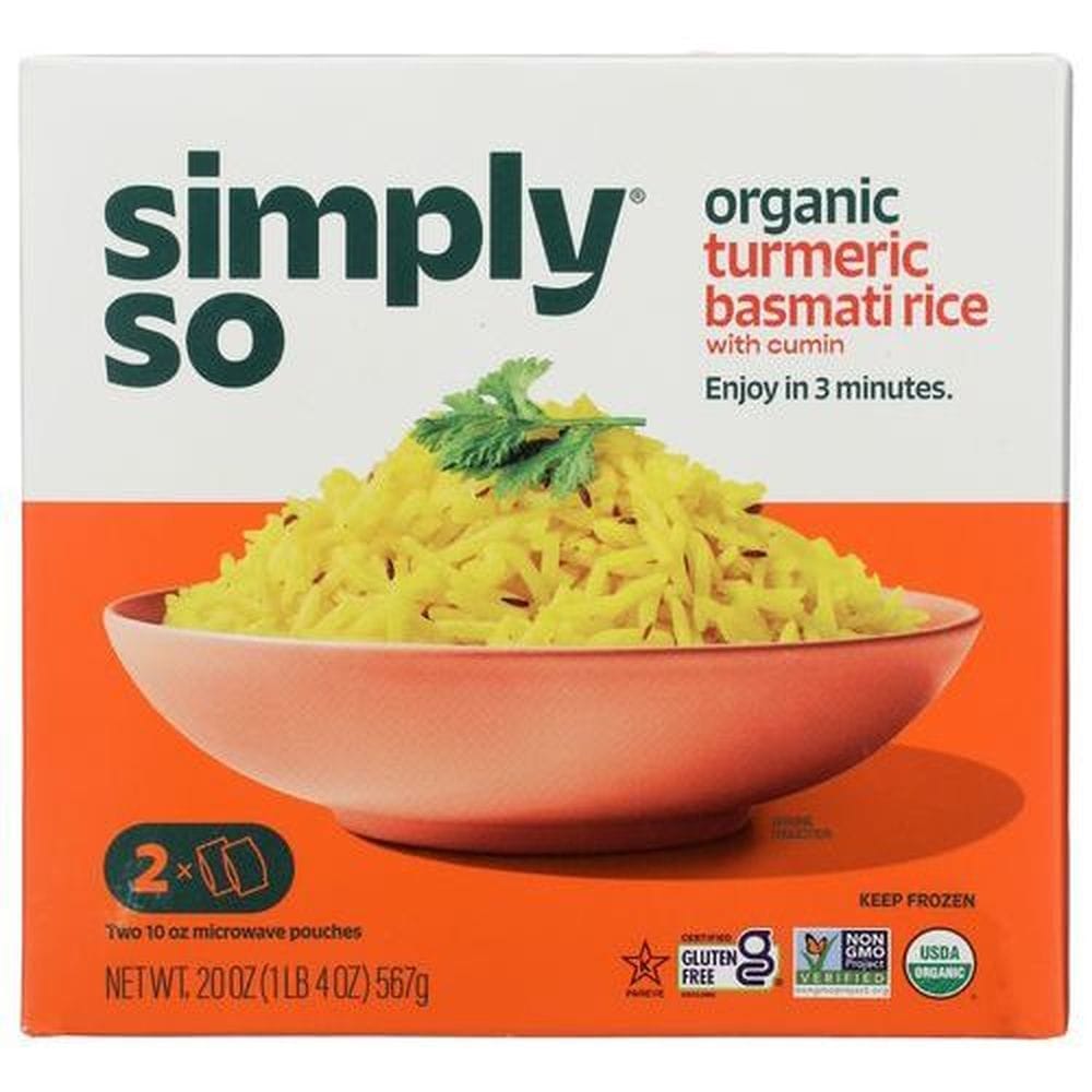 Simply So Organic Turmeric Basmati Rice With Cumin, 20 Ounce -- 8 Per Case