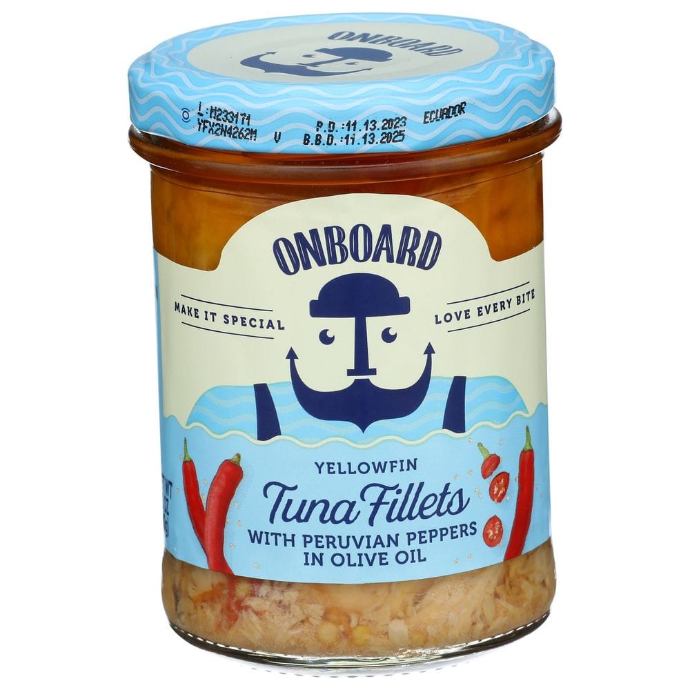 Onboard Yellowfin Tuna Fillets With Peruvian Peppers In Olive Oil, 6.4 Ounce -- 6 Per Case