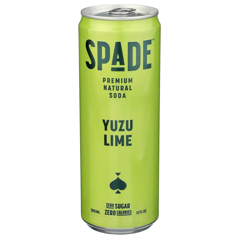 Spade Yuzu Lime Premium Natural Soda, 12 Fluid Ounce -- 12 Per Case