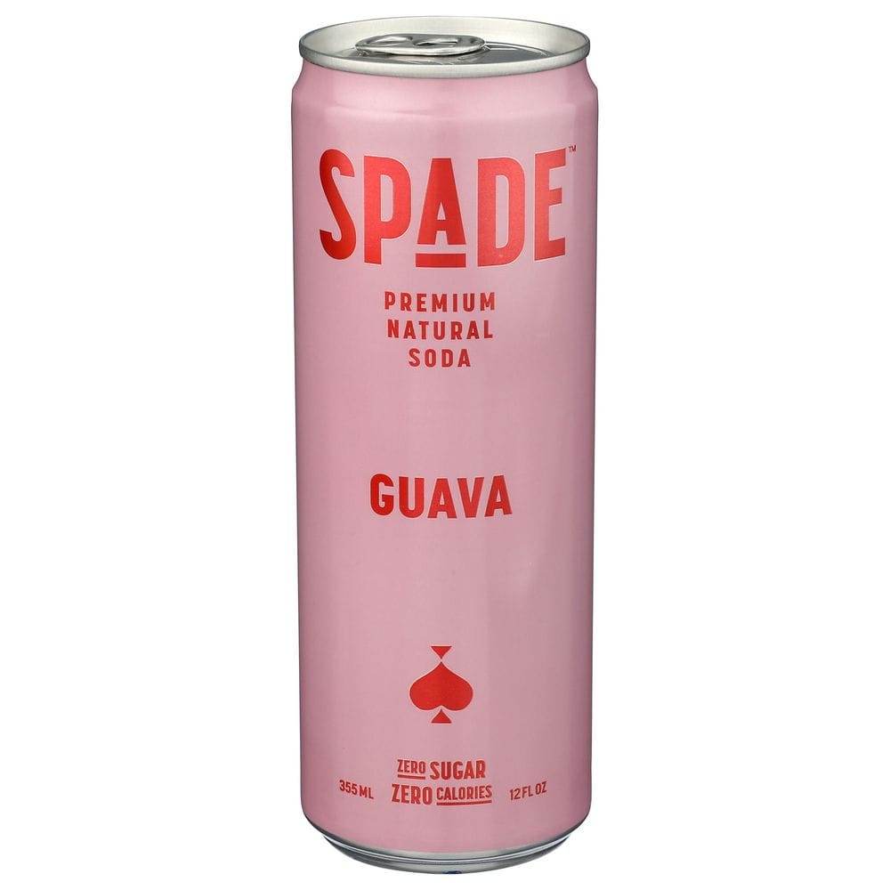 Spade Guava Premium Natural Soda, 12 Fluid Ounce -- 12 Per Case