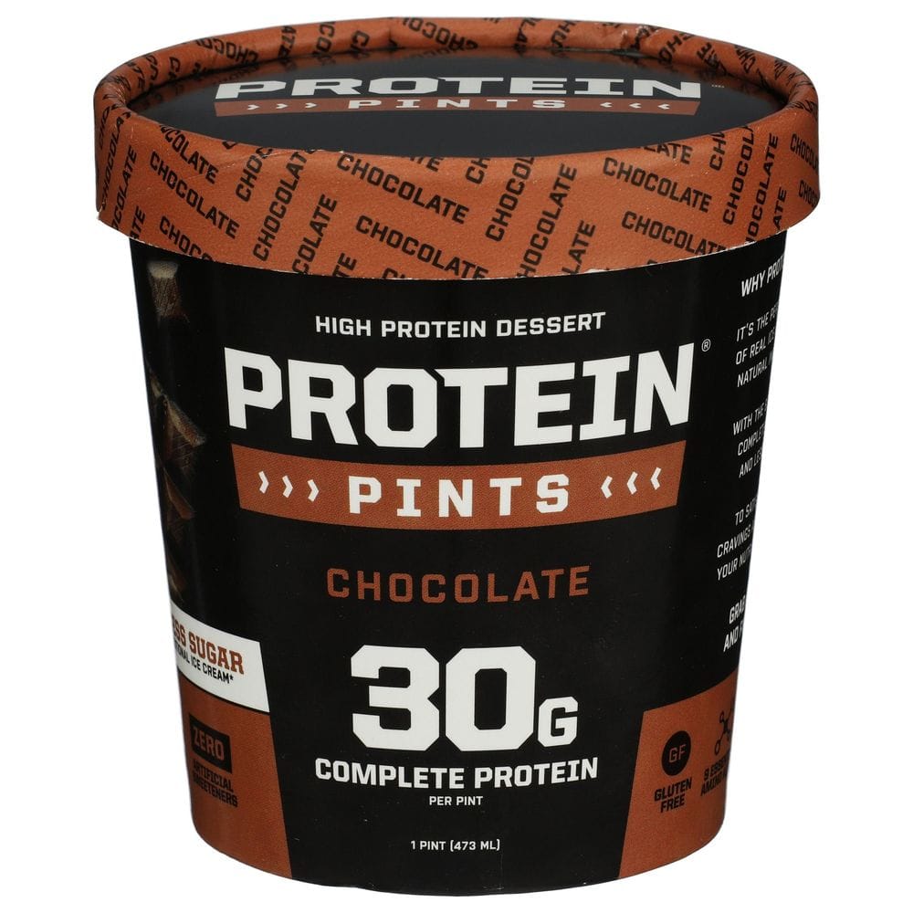 Protein Pints Chocolate 30 G Complete High Protein Ice Cream, 16 Ounce -- 8 Per Case