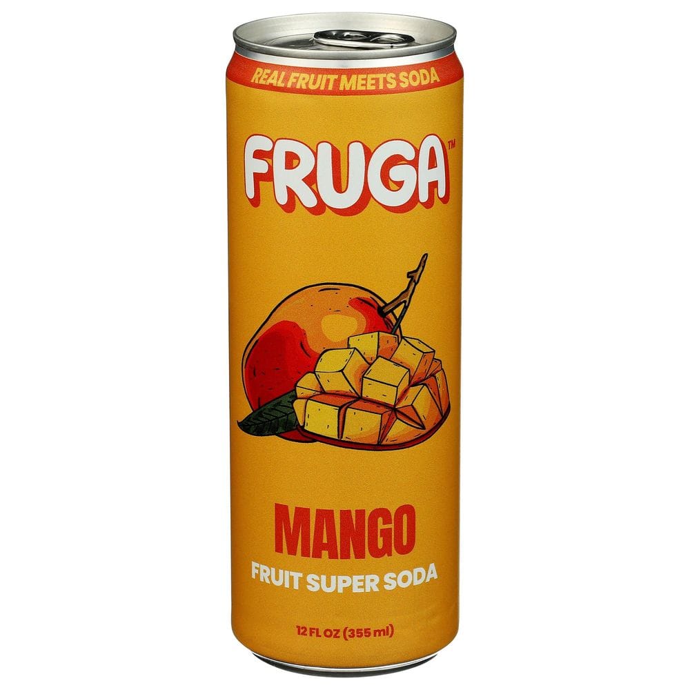 Fruga Mango Prebiotic Soda, 12 Fluid Ounce -- 12 Per Case
