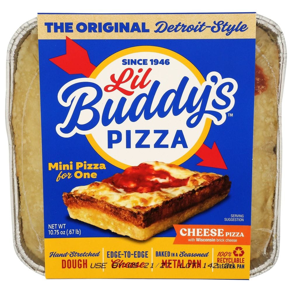 Buddy's Pizza Original Detroit-style Lil Buddy's Cheese Pizza, 11 Ounce -- 8 Per Case