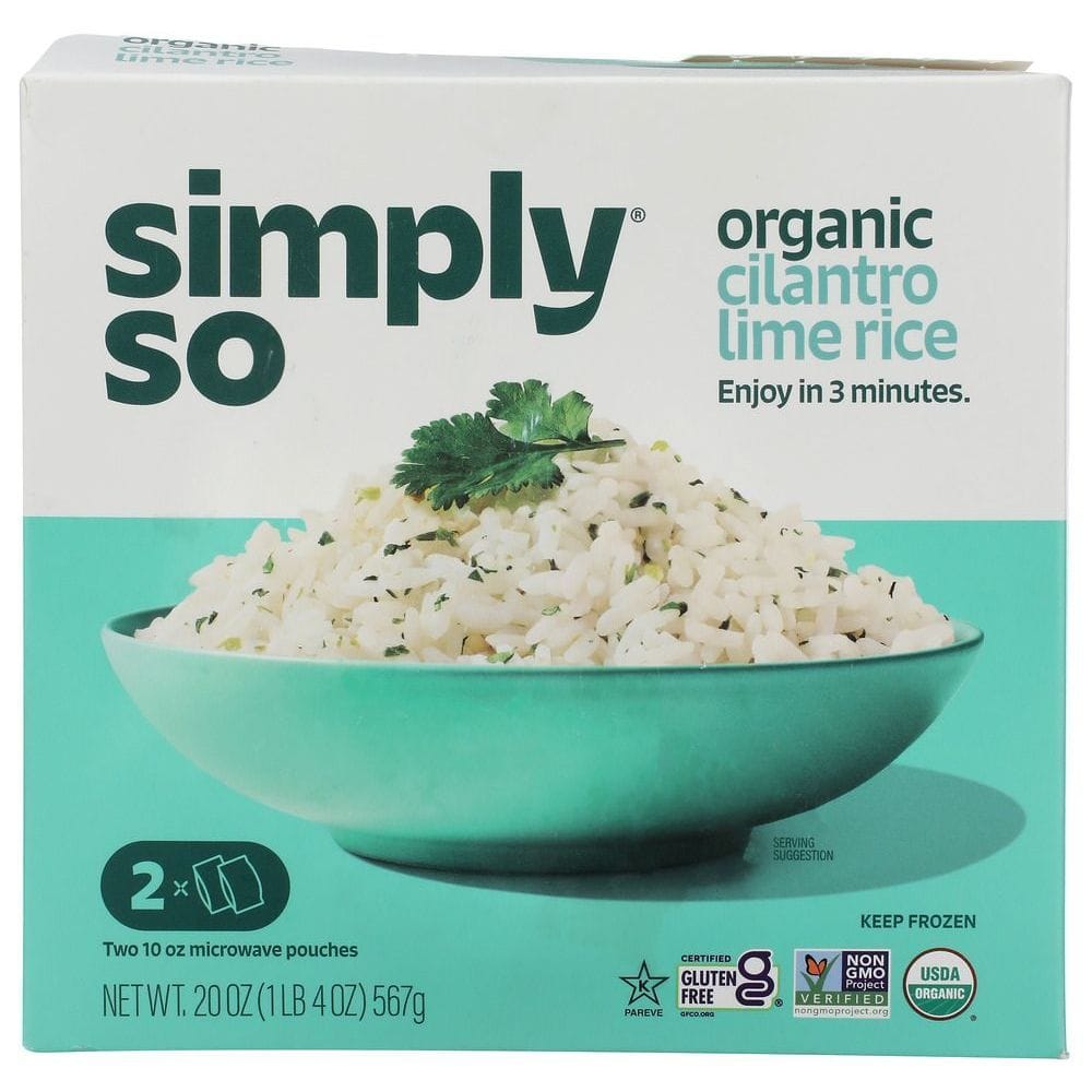 Simply So Organic Cilantro Lime Rice, 20 Ounce -- 8 Per Case