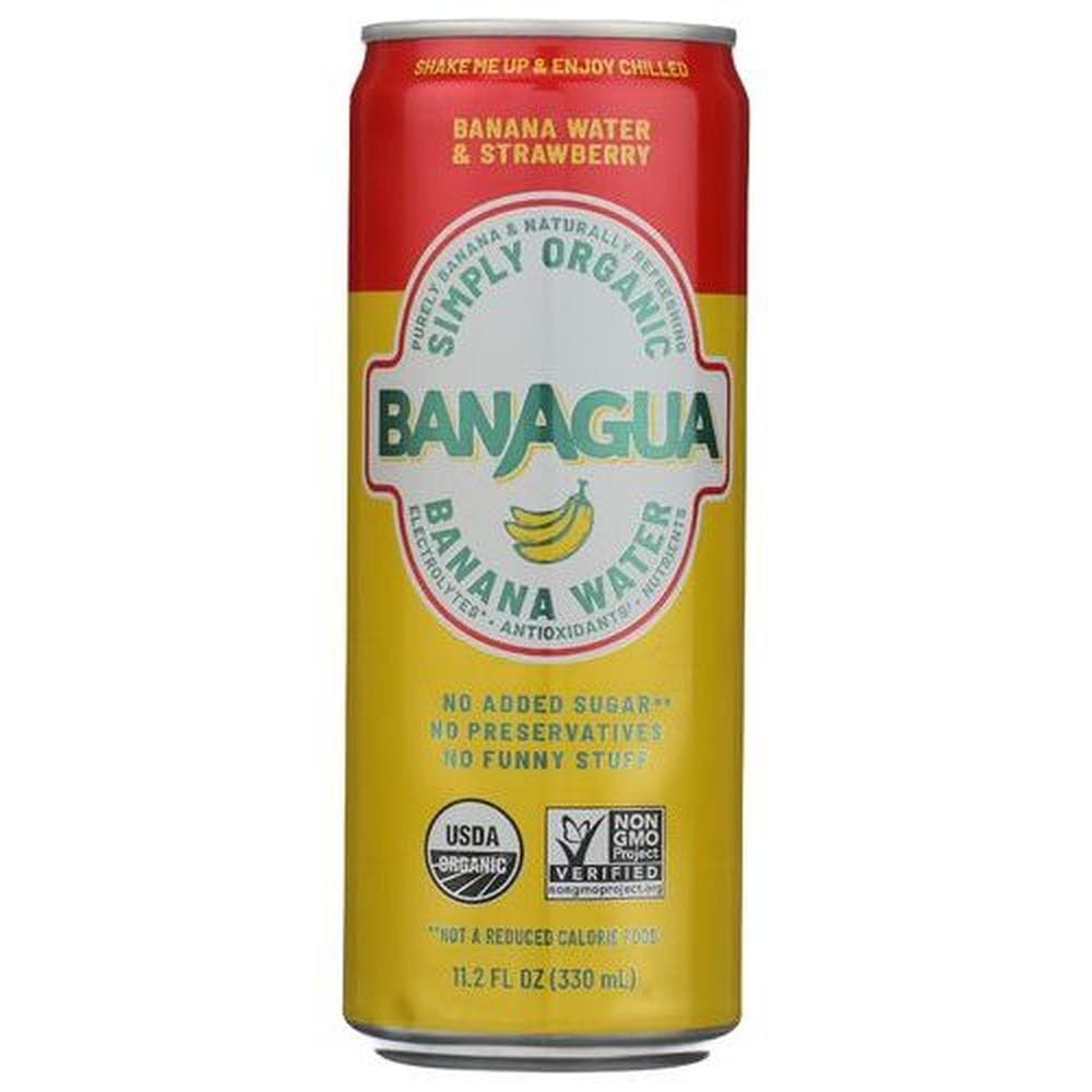 Banagua Strawberry And Banana Water, 11.2 Fluid Ounce -- 12 Per Case