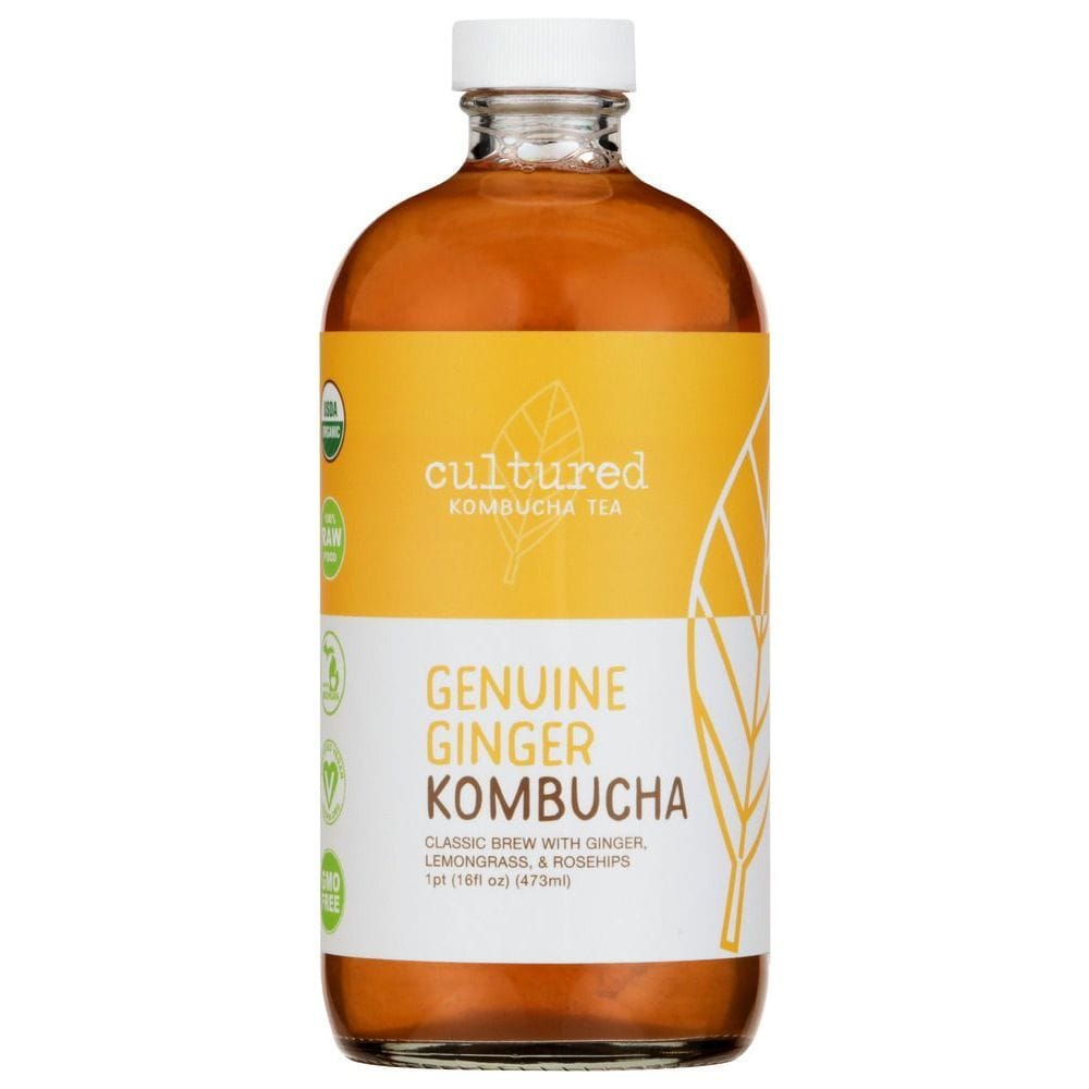 Cultured Kombucha Triple Ginger Kombucha Tea, 16 Fluid Ounce -- 6 Per Case