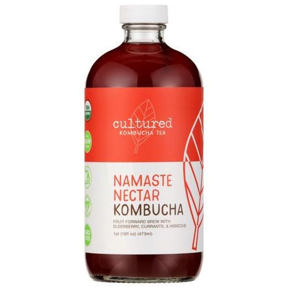 Cultured Kombucha Namaste Nectar Kombucha Tea, 16 Fluid Ounce -- 6 Per Case