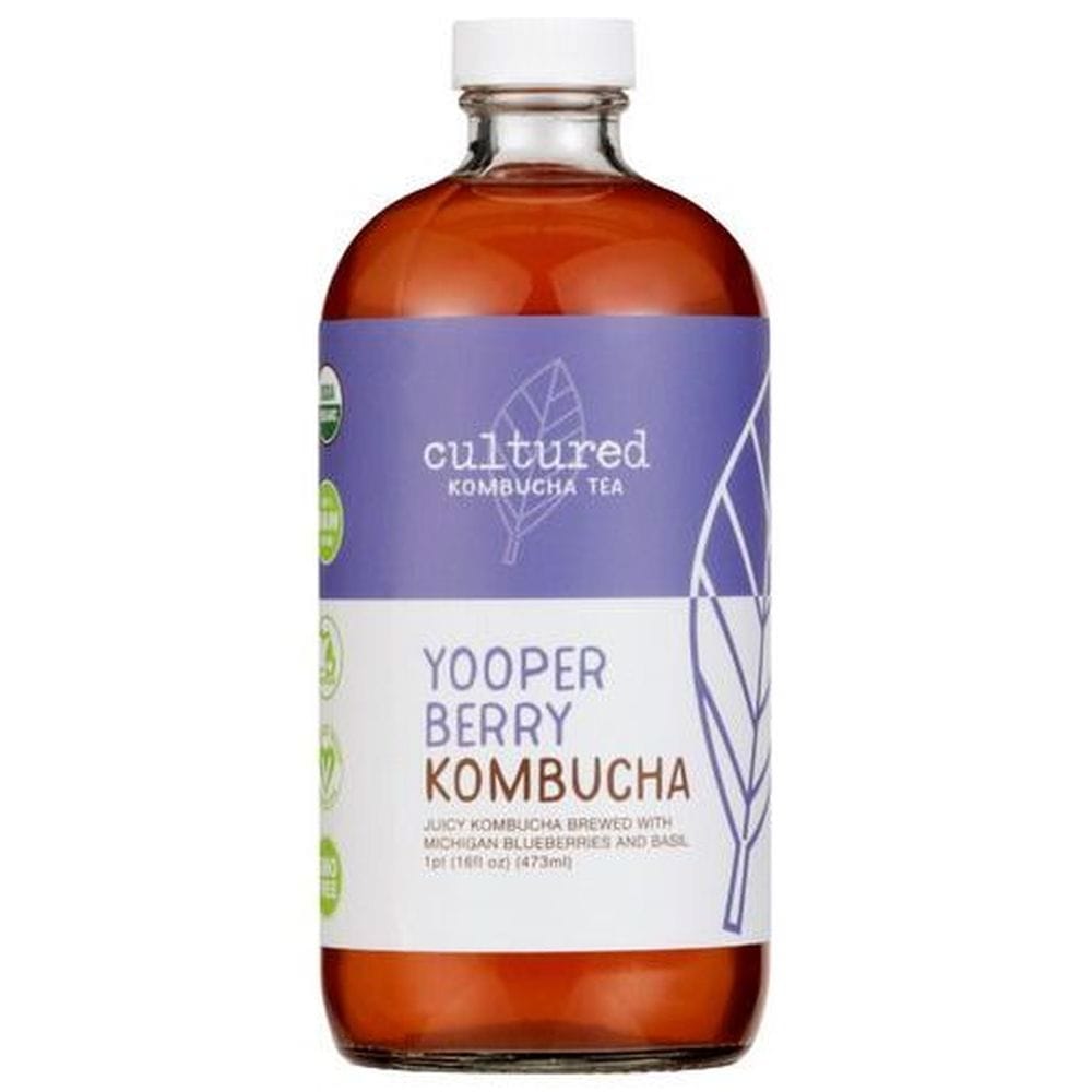 Cultured Kombucha Yooperberry Kombucha Tea, 16 Fluid Ounce -- 6 Per Case