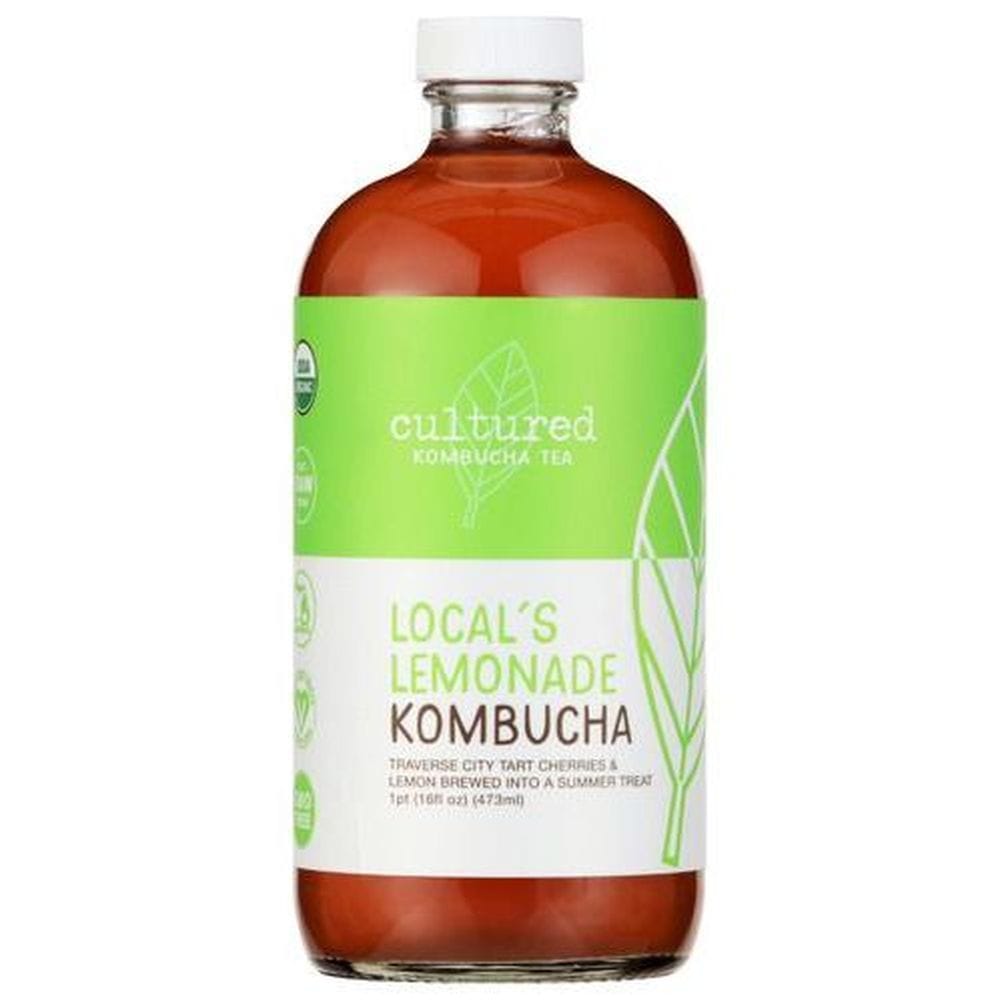 Cultured Kombucha Lemonade Kombucha Tea, 16 Fluid Ounce -- 6 Per Case