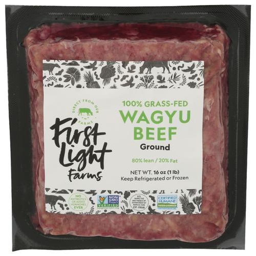 First Light Farms Ground Wagyu Beef Brick, 1 Pound -- 10 Per Case