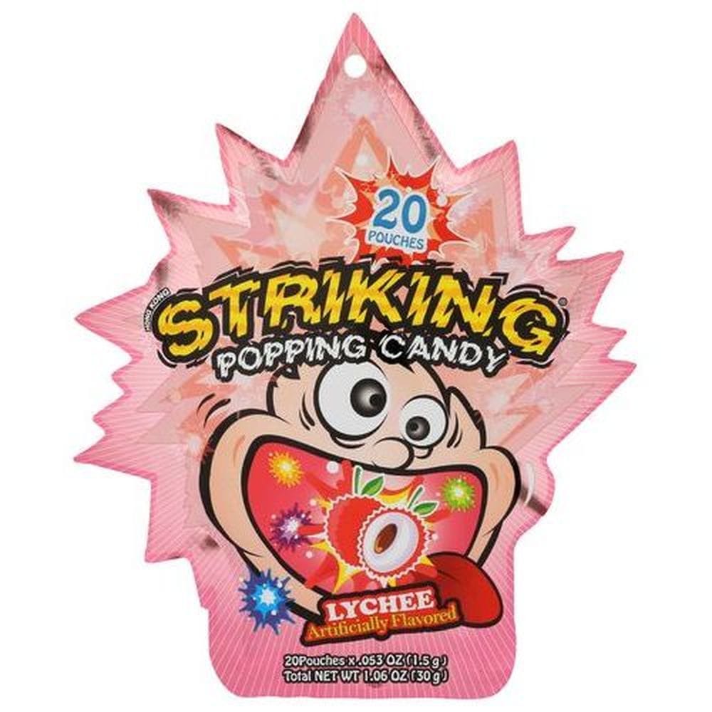 Striking Lychee Popping Candy, 1.06 Ounce -- 48 Per Case