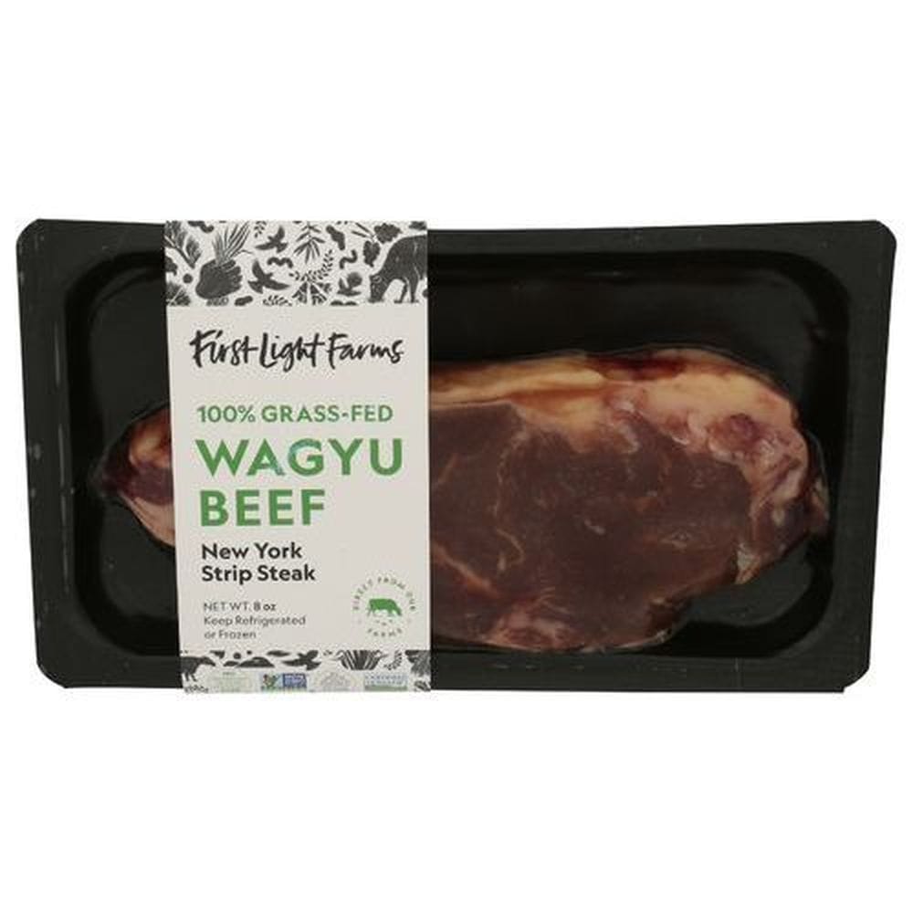 First Light Farms Wagyu Beef New York Strip Steak, 8 Ounce -- 10 Per Case