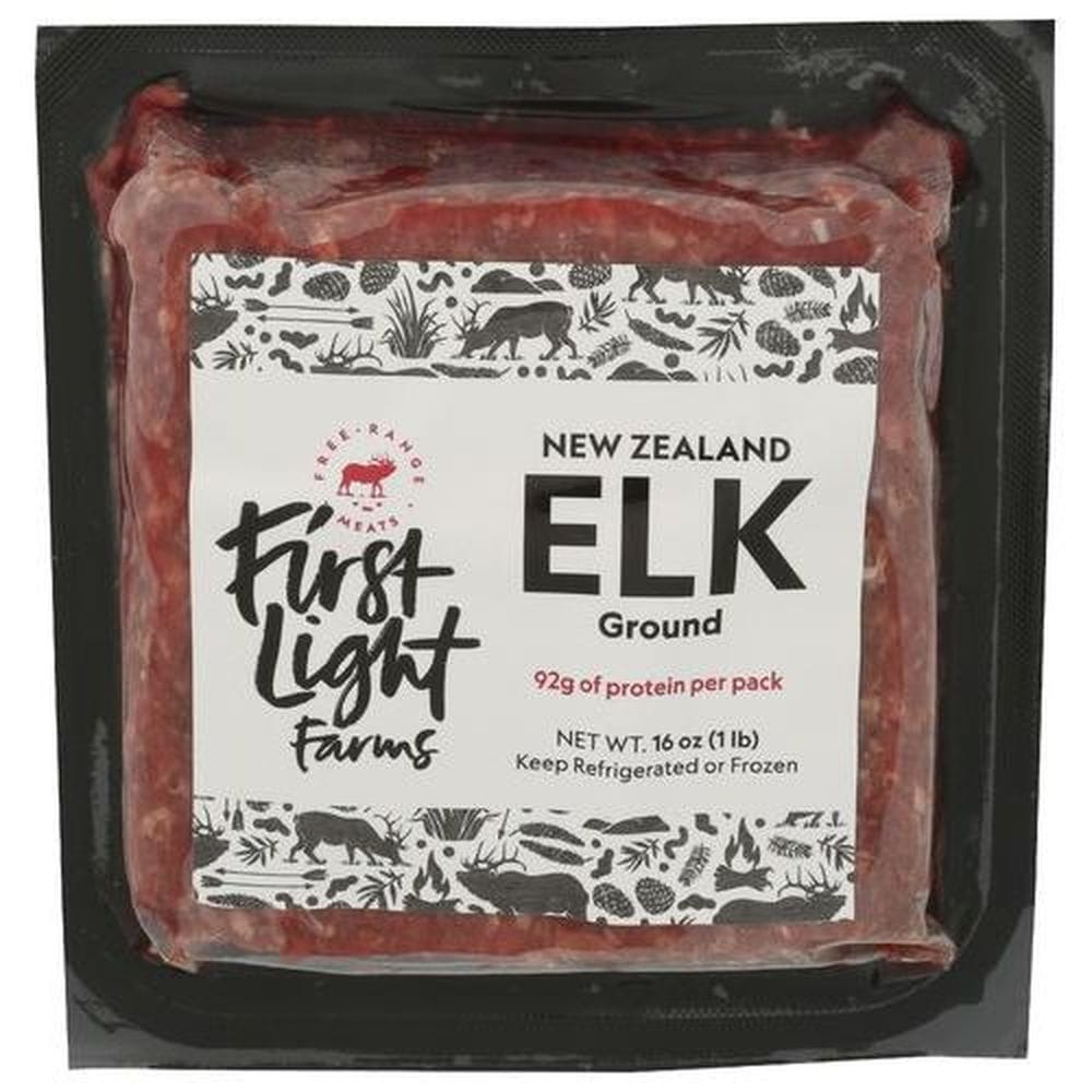 First Light Farms Ground Elk Brick, 16 Ounce -- 10 Per Case