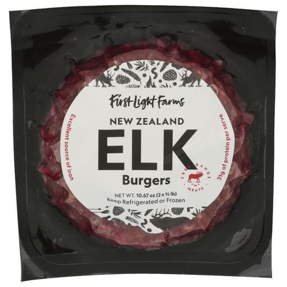 First Light Farms Elk Burger, 10.6 Ounce -- 10 Per Case