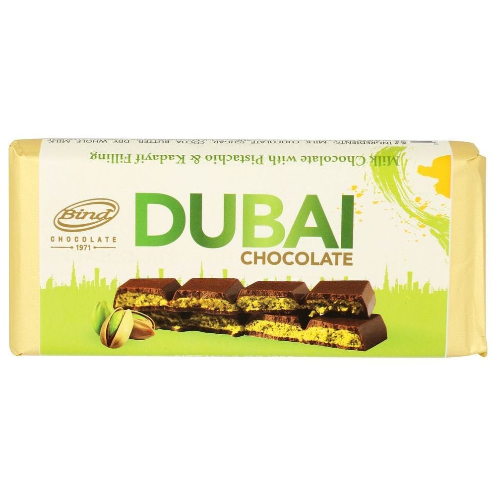 Bind Dubai Chocolate Bar, 7 Ounce -- 24 Per Case