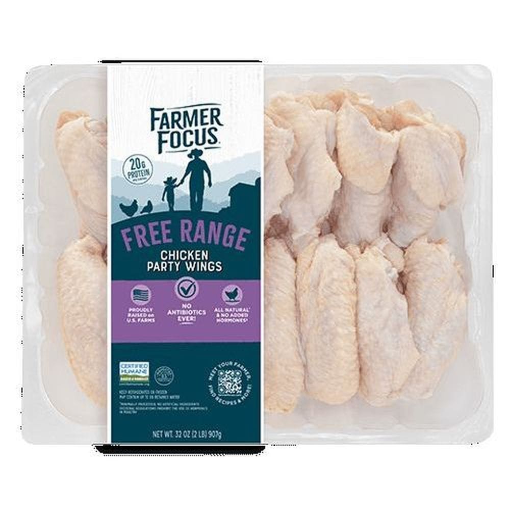 Farmer Focus Chicken Party Wings, 2 Pound -- 8 Per Case
