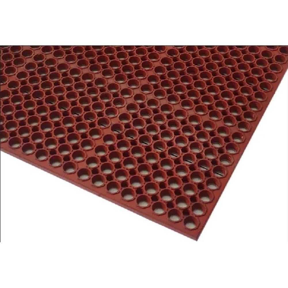 Happy Mat Preminum Black Rubber General Purpose Straight Edge Anti Fatigue Mat, 3 X 5 Feet X 3/4 Inch