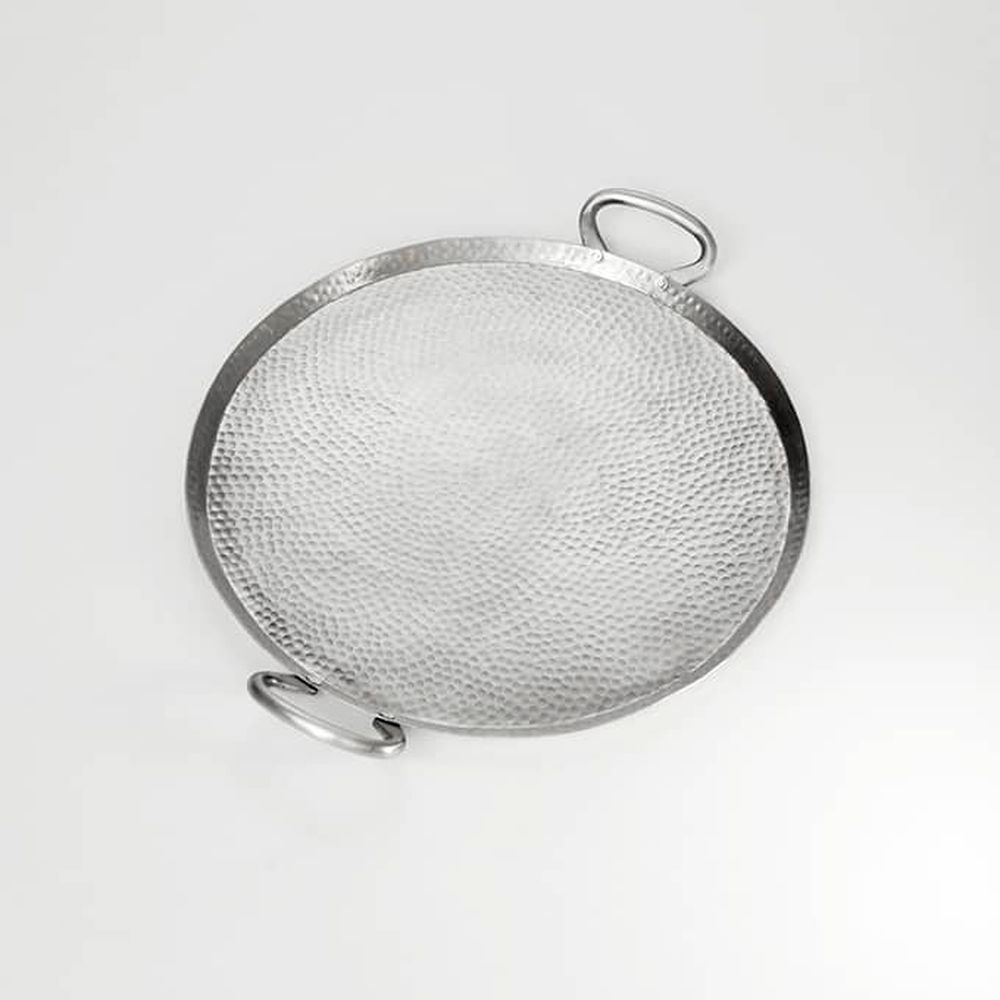 American Metalcraft Hammered Stainless Steel Round Griddles And Stands, 18 Inch Dia. X 2 Inch Height -- 4 Per Case