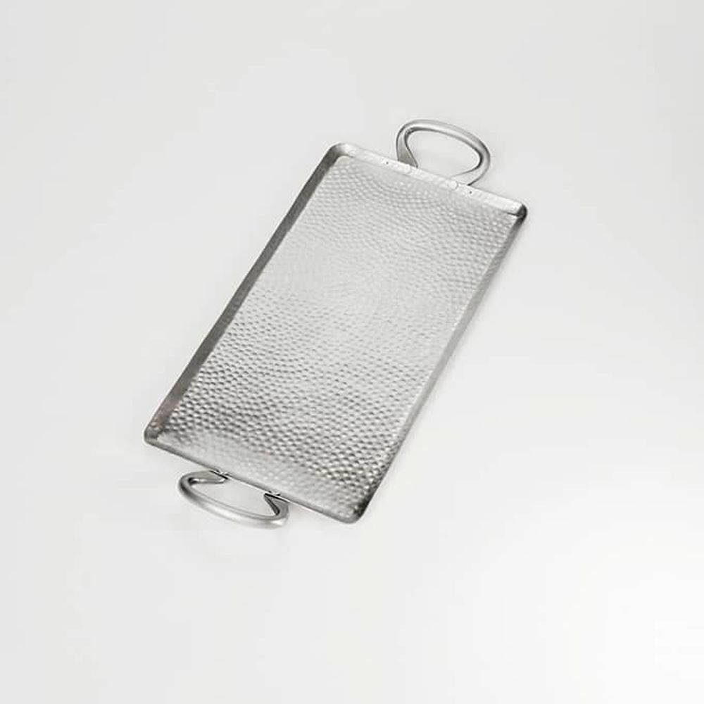 American Metalcraft Hammered Stainless Steel Small Rectangle Griddles And Stands, 21-3/4 X 9 X 1-1/2 Inch -- 6 Per Case