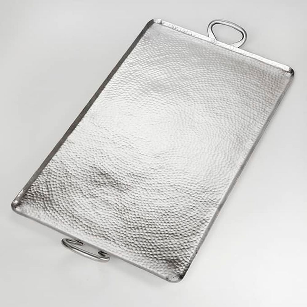 American Metalcraft Hammered Stainless Steel Large Rectangle Griddles And Stands, 30-3/4 X 16-1/4 X 1-3/4 Inch -- 4 Per Case
