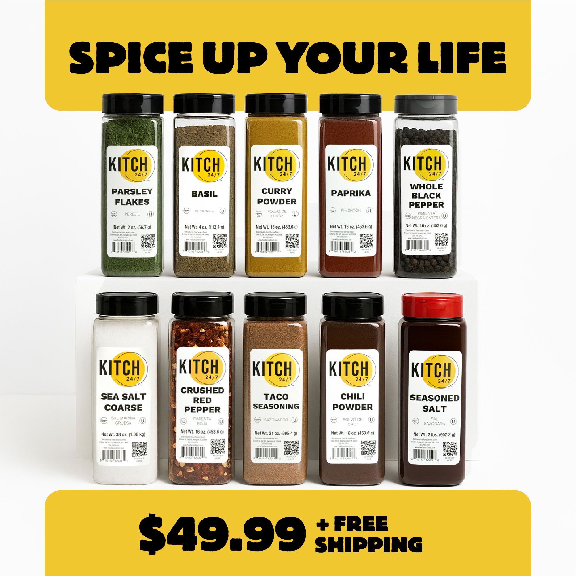 Kitch 24/7 Variety Spice Bundle, 10 Count