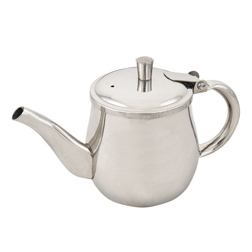 Browne Stainless Steel Gooseneck Teapot, 10 Ounce Capacity