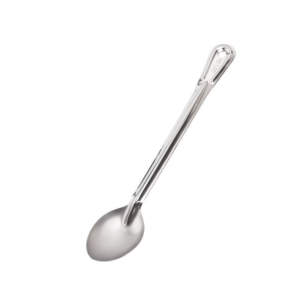 Browne Conventional Stainless Steel Mirror Finish 1.0 Mm Thickness Solid Serving Spoon, 13 Inch