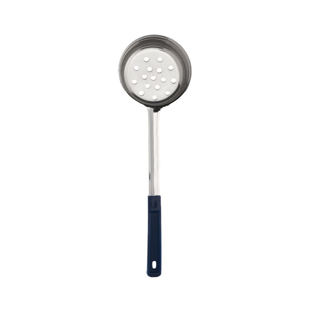Browne Stainless Steel One Piece Perforated Portioner With Black Handle, 6 Ounce Capacity